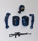 G.I. GI JOE 1982 COBRA SOLDIER BODY PARTS + GUN LOT #2 arms chest head FREE SHIP