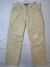 Hawx Work Gear 38x34 Jeans Tan Pockets Rivets