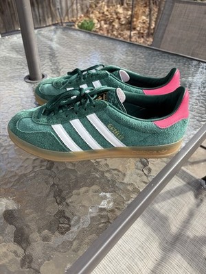 adidas Gazelle Indoor Collegiate Green Lucid Pink Size US 10.5/9.5