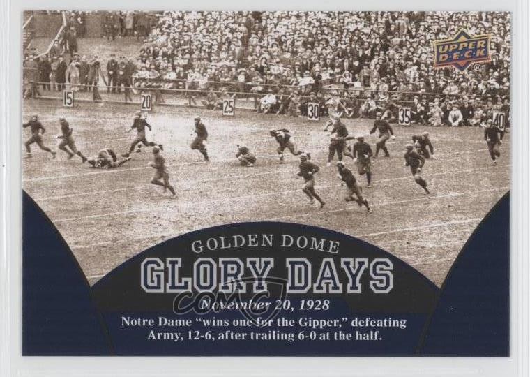 2013 Upper Deck University of Glory Days Notre Dame Fighting Irish #96 0c6