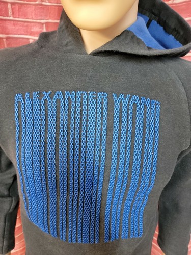 Alexander Wang Charcoal Male Sweater Hoodie Barcode Size 44 #C1 - Picture 9 of 10