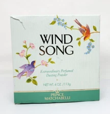 Prince Matchabelli WIND SONG Extraordinary Perfumed Dusting Powder 4oz