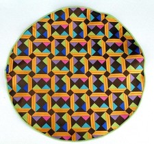 Lord R Colton Masterworks Pocket Round Taormina Brown Geo Silk - 75 Retail New