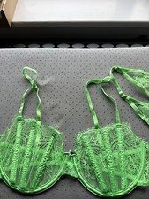 Wild Lovers Green Lingerie 32d Bra Brief L