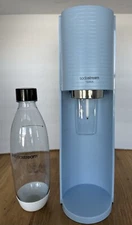 SodaStream Terra Soda/Water Maker  Light Blue W/Reusable Bottle NO CO2 Cylinder