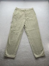 Columbia ROC Cargo Pants Mens 34x32 Beige Outdoors Hiking Camping Zip Pocket Dad