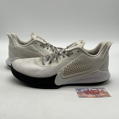 Size 12 - Nike Mamba Fury White Metallic Gold Black (CZ8770-100