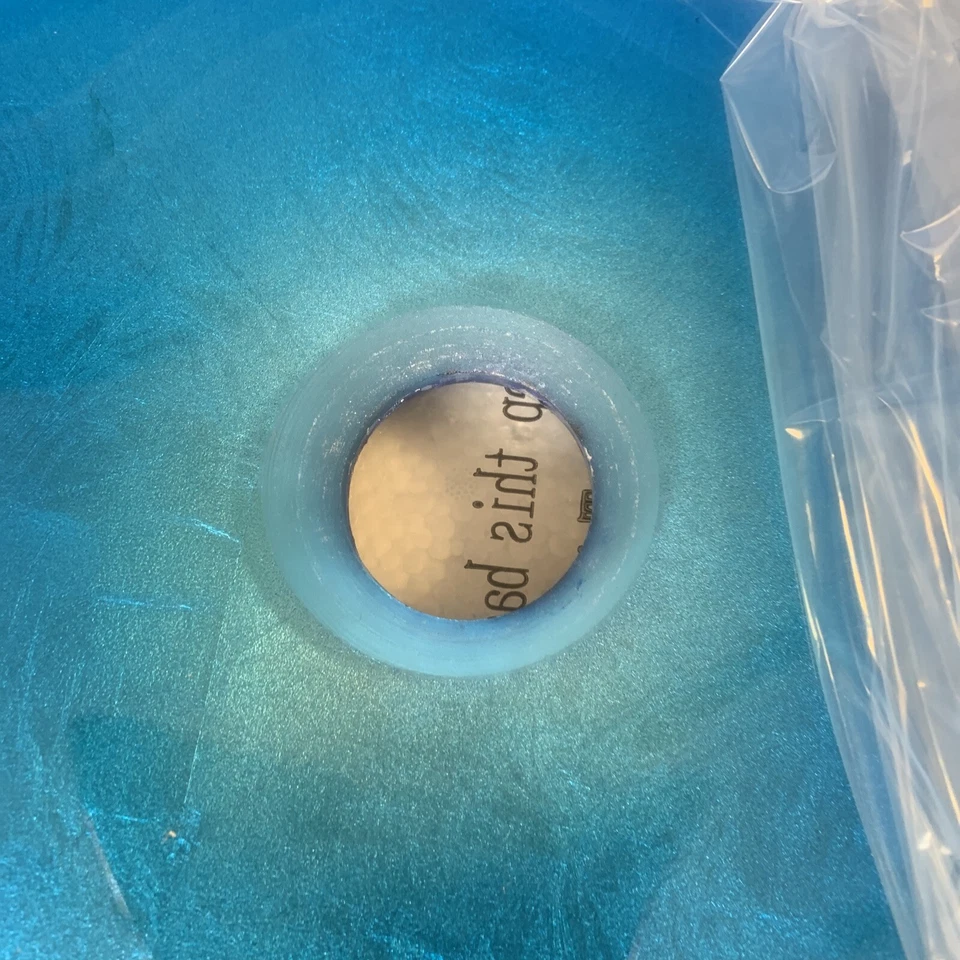 Fregadero de baño Kraus GVR-204-RE-SO azul 21-7/8" vaso de vidrio azul irrupción solamente Foto 2 de 4