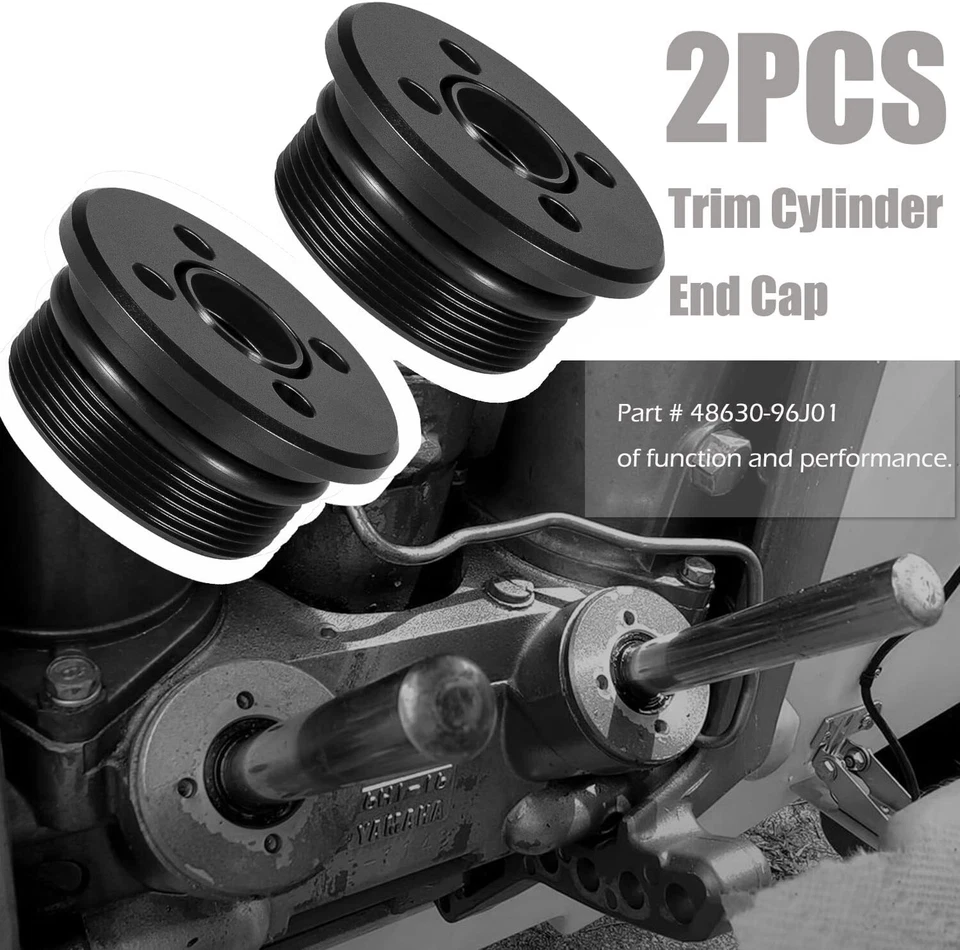 2PCS 48630-96J01 Trim Zylinder Endkappe für Honda Yamaha 2 & 4 Takt Außenborder - Bild 2 von 4