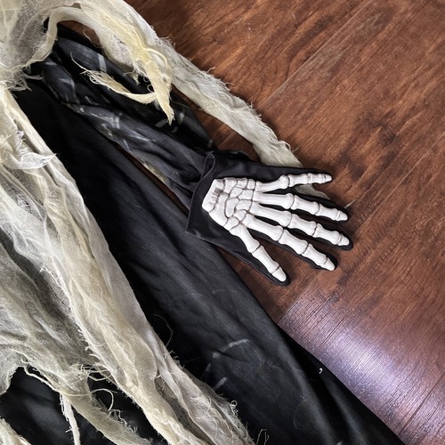 Gauze Ghost Skeleton Child Costume Size Large 12-14 - Picture 7 of 9