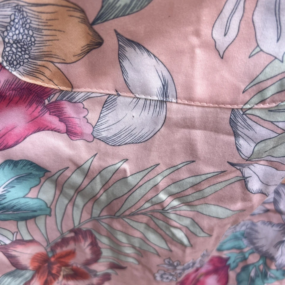 Camisón Miss Elaine Tropical Talla Mediana M Bolsillos Manga Corta Ligero Foto 3 de 4