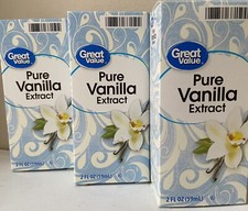 3X  Great Value Pure Vanilla Extract, 3 X 2 fl oz FREE QUICK SHIPPING