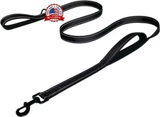 6Ft Heavy Duty Dog Leash with 2 Padded Handles for Large Dogs