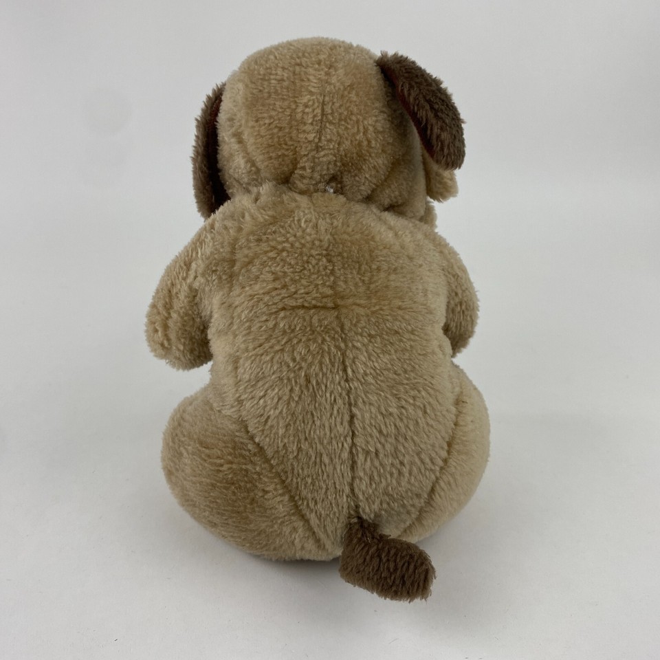 Vintage 1986 Hush Puppy Raffoler Dog Plush Stuffed Animal Toy Wrinkles
