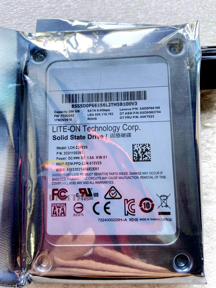 Lite-On LCH-256V2S 256GB 6Gb/s 2.5" SATA Solid State Drive Lenovo SSD0F66156 - Image 2 of 3