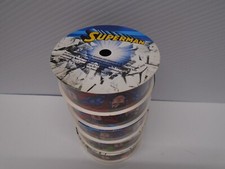 5 Spools Superman Ribbon 1 inch Printed Grosgrain 3 Yards Each Simplicity NEW