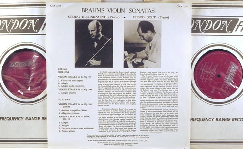 2 LP BOX LONDON ffrr UK ED1 Brahms KULENKAMPFF Violin Sonatas SOLTI CMA-7218 1A - Picture 3 of 3