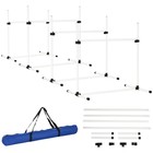 4 Pcs Dog Agility Training Equipment for Dog Agility Course w Jump Bar Carry Bag