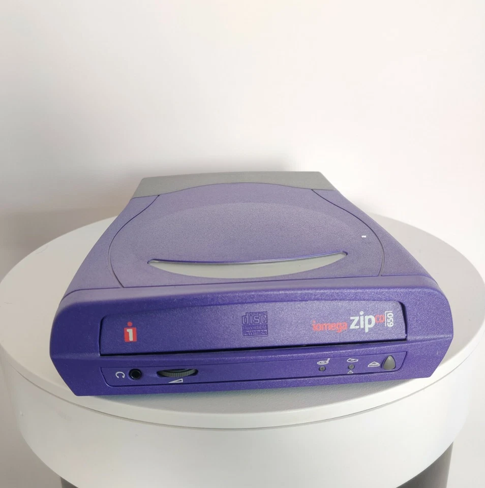 Iomega ZIPCDUSB ZIP CD 650 CD-R/RW External USB Drive CD-ROM ONLY NO PWR Cable - Image 2 of 4