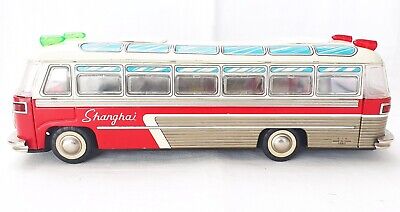 China MF-910 SHANGHAI AIRPORT LIMOUSINE SHUTTLE BUS Friction Tin Toy MB`58  Early