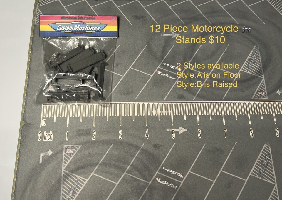 Micro Machines Motorcycles Stands Size C eBay