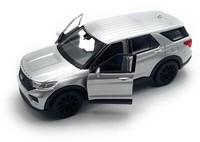 Modellauto Ford Explorer Suv 1:34-39 Silber Miniatur Fahrzeug