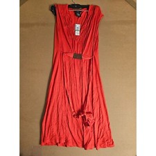 Vintage ATTENTION Red Sleeveless Dress Size Medium Brand New