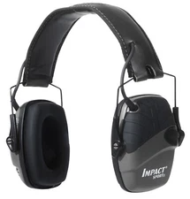 Howard Leight R02524 Impact Sport Electronic Muff 22 dB Over the Head Gray/Black
