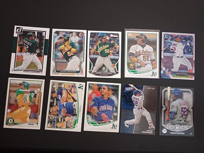 10 ct lot of Different Yoenis Cespedes Cards Athletics Mets