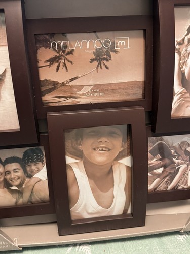 MELANNCO 6 Opening Multi Photo Collage Frame 16" x 12" for 6”x 4” Photos NEW - Picture 4 of 17