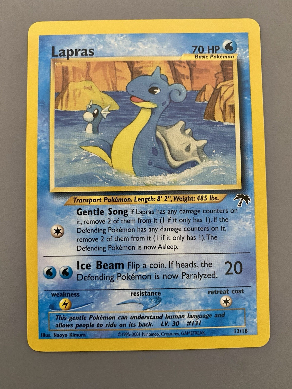 Lapras 12/18 Southern Islands Rare Vintage Pokemon Card - NM
