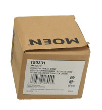 Moen T90331 Tub  Shower Drain Covers Push-N-Lock Trim Kit in Chrome Finish