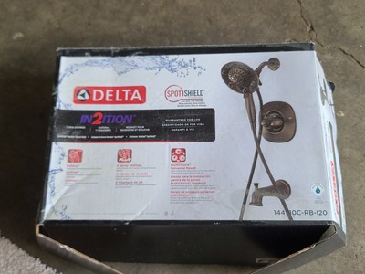 Delta In2ition 5-Spray 1-Handle Tub and Shower Faucet Head Venetian Bronze. NEW