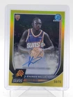 KHAMAN MALUACH 2025-26 BOWMAN CHROME YELLOW REFRACTOR ROOKIE AUTO /75 Q6633