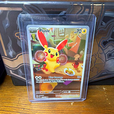 Pokemon TCG Plusle 193/182 SV04 Paradox Rift Illustration Rare Holo 70 HP Eng