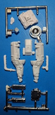 GM 4.1L ENGINE PARTS - 84 CADILLAC LOWRIDER - REVELL 4991 - MODEL CAR KIT LOT