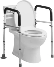 Toilet Safety Rails with Handles – Adjustable & Detachable Toilet Safety Frame