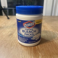 Clorox Zero Splash Bleach Packs - 12 ct Toss Go NOS