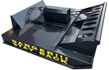 AGT-RC72 72" Skid Steer Brush Cutter Mower Attachment-Hydraulic System 2 Blades