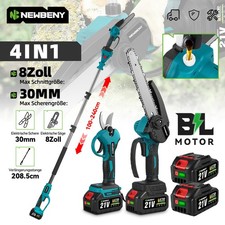 8'' Teleskop Kettensäge Teleskopisch Akku Astsäge Gartenschere 4IN1 Für Makita 