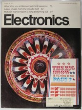 McGraw-Hill Vintage Electronics Magazine August 16 1971 Vol 44 Issue No 17