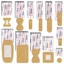 BBTO Assorted Styles Flexible Fabric Adhesive Bandages - Small Brea... Fast Ship