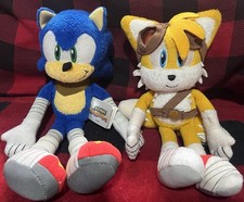TOMY SONIC BOOM PELUCHE SONIC AND TAILS LOTE AUTÉNTICO 8” (LEER DESCRIPCIÓN)