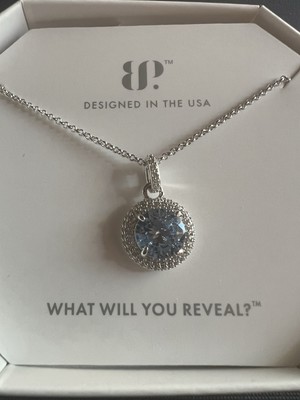 BP Nk82420 Gems Of Wonder LC Aquamarine Spinel Rhodium Necklace