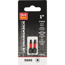 Do it Best 1 In. Square #2  Ready Screwdriver Bit (2-Pack) QJDIB-SC-016 SIM