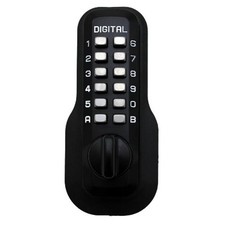 Lockey M-230-JB Mechanical Keyless Lock Janitor Function - Jet Black