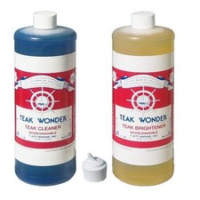 TEAK WONDER COMBO PACK DA 1 LT MANUTENZIONE TEAK BARCA NAUTICA