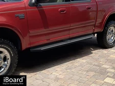 APS Premium 6" Black Side Steps Fit 01-03 Ford F150 F250LD SuperCrew Cab