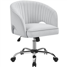 Comfy Desk Chair Adjustable Swivel Office Chair Vanity Chair for Home/Office