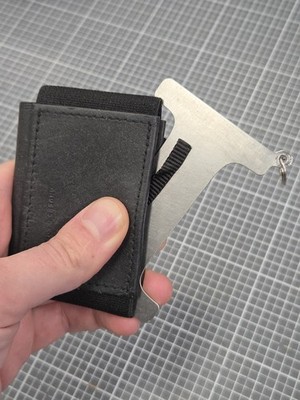 Anders & Komisch Mini PRO Slim Wallet Geldbörse mit Schlüsselanhänger